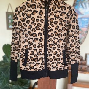 Leopard zip up Rachel Zoe Sweater.  Size Small Some wear but in great shape.